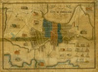 Map of the City of Portland with the Latest Improvements, John Cullum, 1836